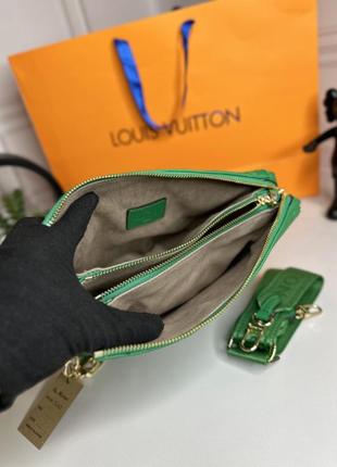 Жіноча стильна сумочка зеленого кольору louis vuitton  ⁇  сумка для дівчат луї віттон5 фото