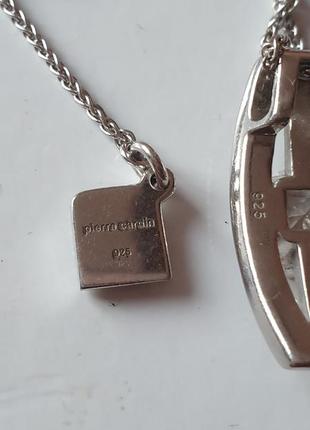 Колье pierre cardin серебро с фианитами