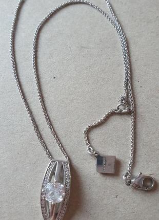 Колье pierre cardin серебро с фианитами