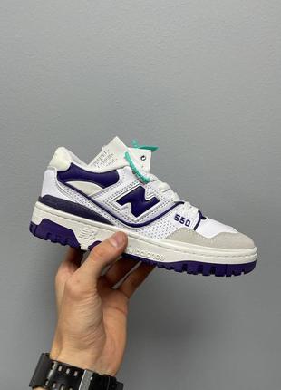 Кросівки жіночі new balance 550 ‘purple logo’