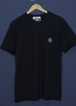 Мужская футболка stone island  черная