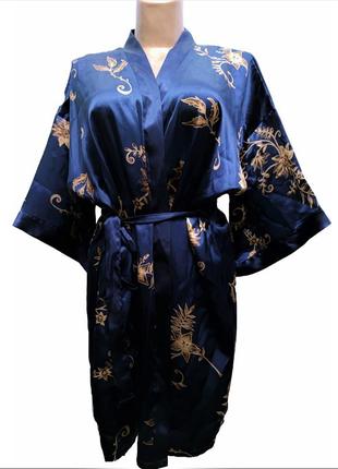 Сатиновый халат кимоно австралия /7807/