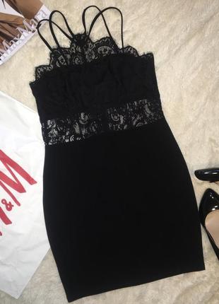 ➿маленькое чёрное платье/платье с кружевом/чёрное кружевное платье/платье переплётами➿5 фото