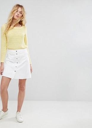 Джинсовая юбка на пуговицах denim co