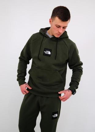 Хакі худі the north face hoodie