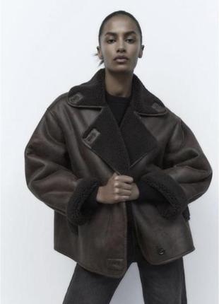 Дубленка zara