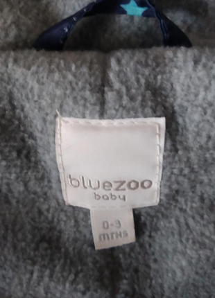 Демисезонный комбинезон на флисе принт динозавры и 🌟🌟🌟 бренду bluezoo uk ,0-3 eur 629 фото