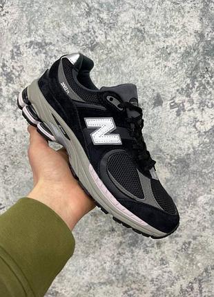 Мужские кроссовки new balance 2002 black\grey