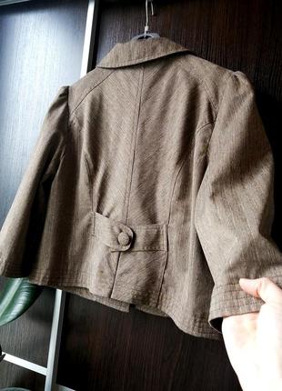Шикарный, оригинальный новый пиджак с переливом. вискоза, шерсть. marks&spencer7 фото