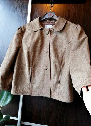 Шикарный, оригинальный новый пиджак с переливом. вискоза, шерсть. marks&spencer2 фото