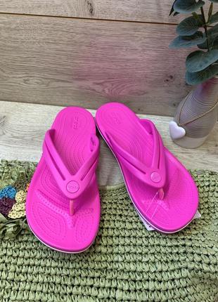 Жіночі крокси crocs crocband flip 206100-6qq2 фото