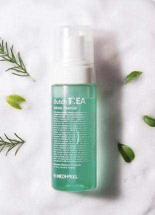 Без коробки пінка-мусс с чайним деревом medi-peel dutch tea bubble cleanser, 160 мл