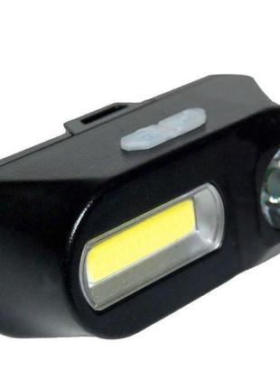 Налобний ліхтар під акумулятор 18650 (акумулятор не входить до комплекту постачання), cob xpe4 фото