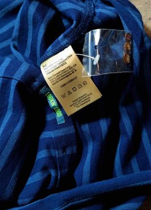 Чоловіча бавовняна трикотажна приталена елегантна  сорочка scotch & soda в синьому кольорі в смужку розмір s,м6 фото