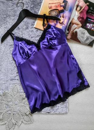 Сексуальный атласный пурпурный пеньюар соблазнительное белье