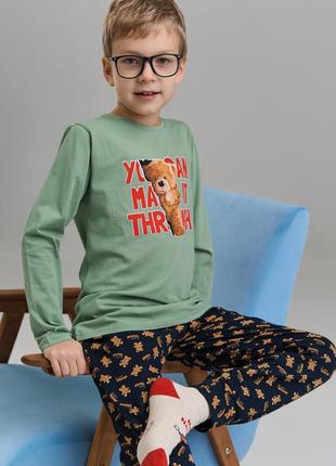 Пижама    для мальчиков  на 3-8 лет  мишки,  tom john 891504 фото
