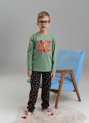 Пижама    для мальчиков  на 3-8 лет  мишки,  tom john 891502 фото