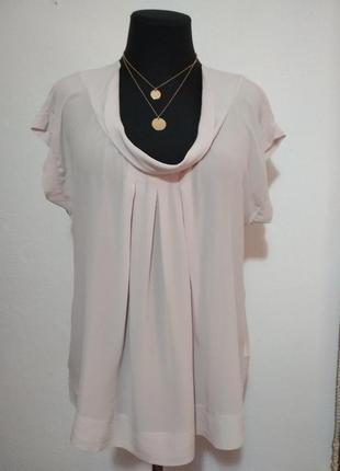 Фирменная, шёлковая блуза оверсайз, 100% шёлк, подойдёт и на беременную2 фото