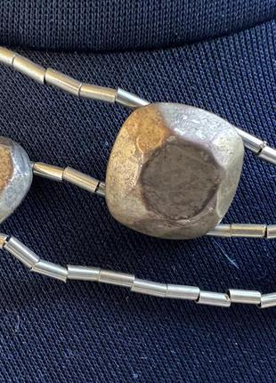 Ожерелье подвеска из теменного метала2 фото