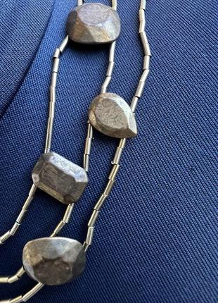 Ожерелье подвеска из теменного метала3 фото
