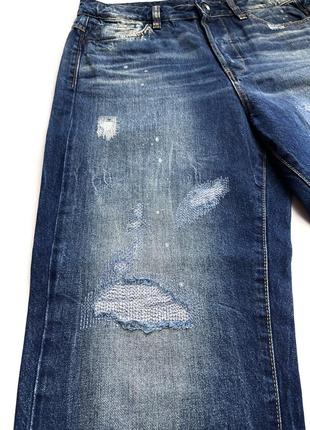 G-star raw 28/30 бойфренды на высокой посадке широкие джинсы синие midge saddle high waist boyfriend fit jeans5 фото