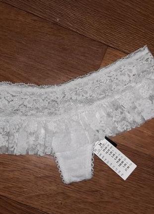 Новые кружевные трусики стринги! размер xs.