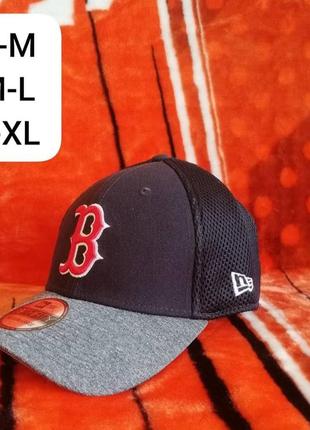 💯⚾ оригинал. стрейчевая кепка new era 39thirty  x mlb boston red sox. очень жирная кепка 👍