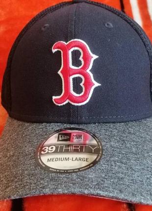 💯⚾ оригинал. стрейчевая кепка new era 39thirty  x mlb boston red sox. очень жирная кепка 👍5 фото