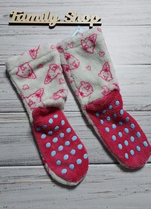 Комнатные тапочки, плюшевые носочки для девочки, euro 24/26, lupilu, германия2 фото