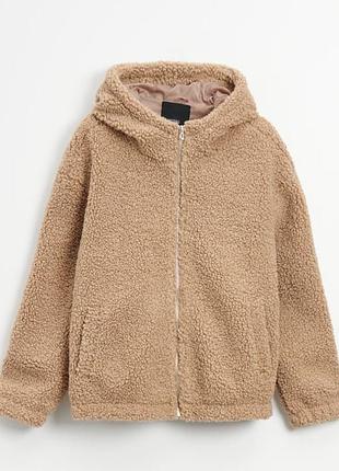 Куртка из экомеха тедди
