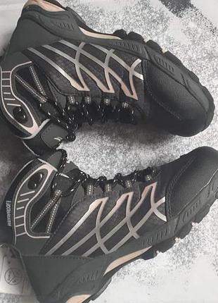 Детские (девочка) трекинговые мембранные ботинки