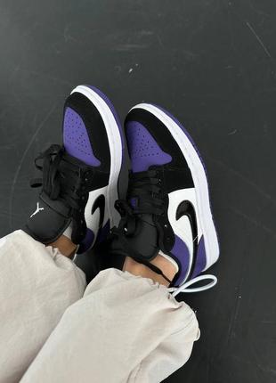 Кроссовки nike air jordan 1 low court purple5 фото