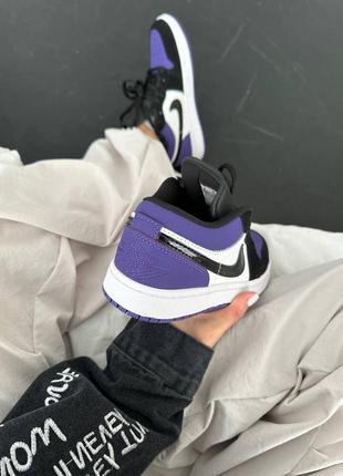 Кроссовки nike air jordan 1 low court purple2 фото