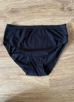 Шикарні, базові, трусики, котонові, чорного кольору, від бренду: simply the best👌