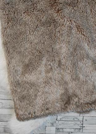 Детская меховая жилетка next для девочки коричневого цвета эко мех размер 1526 фото