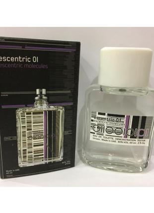 Мини-тестер duty free 60 ml escentric molecule molecule 01, молекула 01