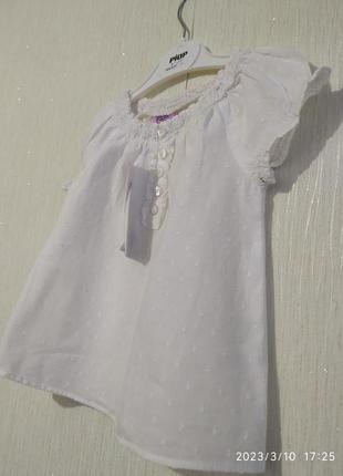 Новая блузка на девочку на 12-18 месяцев2 фото