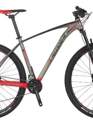 Велосипед найнер crosser x880 hidraulic l-twoo 29" (2*9, 19 рама) сіро-червоний
