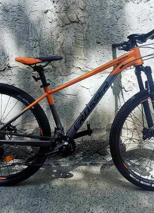 Велосипед найнер crosser mt-036 29" (рама 17, 2*9) hidraulic l-twoo серо-оранжевый2 фото