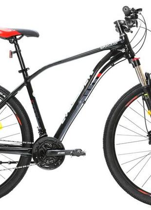 Велосипед найнер crosser shadow 29" (рама 19, 21s) hidraulic shimano tourney чорний