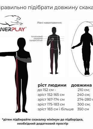 Скакалка powerplay 4209 черная7 фото