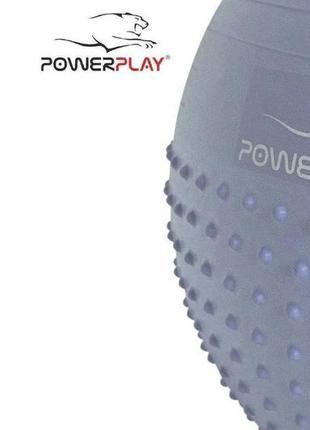 Мяч для фитнеса (фитбол) полумассажный powerplay 4003 ø75 cm gymball sky blue + насос