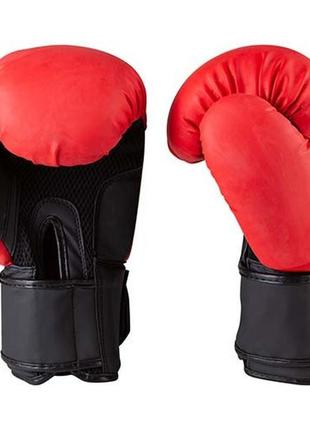 Боксерские перчатки everlast матовый 10oz красные ev3597/10r3 фото