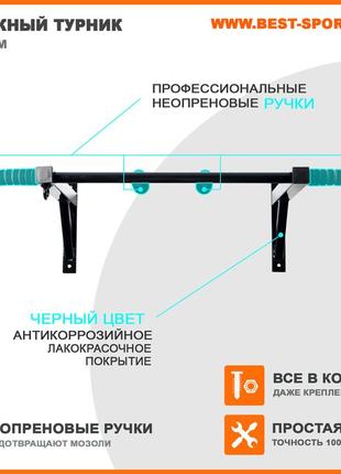 Навесной спортивный турник с креплением для груши premium, турник 5 в 1, настенный турник для дома и офиса.3 фото