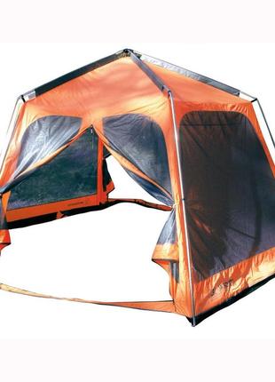Большой шестигранный кемпинговый тент-шатер. шатер tramp lite mosquito orange tlt-009.023 фото