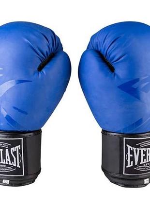 Боксерські рукавички everlast матовий 8oz сині ev3597/8b