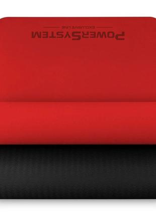 Коврик для йоги и фитнеса power system yoga mat premium ps-4060 red