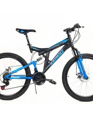 Гірський велосипед azimut power 26 gd рама 19,5 сіро-синій