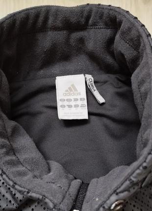 Вітровка сіра чорна adidas racer climalite2 фото