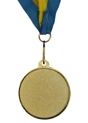 Спортивная награда медаль с лентой d=50мм (1 место золото) 5200-102 фото
